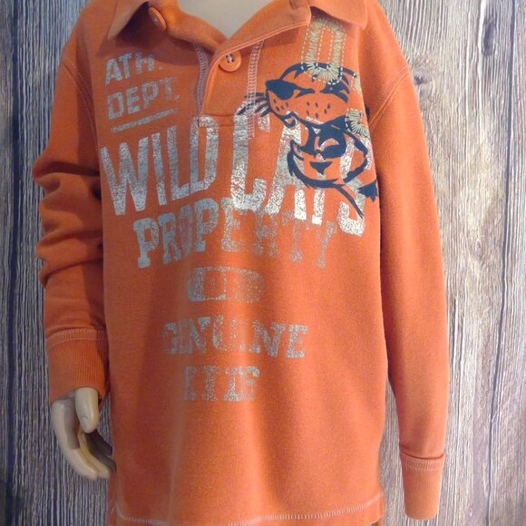 Genuine Kids Other - Genuine Kids Orange Long Sleeve Polo with Wildcats Design